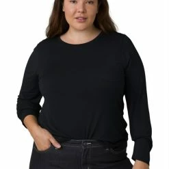 prAna Foundation Long-Sleeve Crew Top - Women's Plus Sizes -prAna Shop 8ad3b44d cad9 478d 83cd 057829a985c2