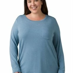 prAna Foundation Long-Sleeve Crew Top - Women's Plus Sizes